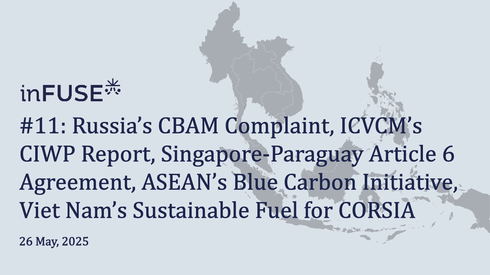 Russia’s CBAM Complaint, ICVCM’s CIWP Report, Singapore-Paraguay Article 6 Agreement, ASEAN’s Blue Carbon Initiative, Viet Nam’s Sustainable Fuel for CORSIA